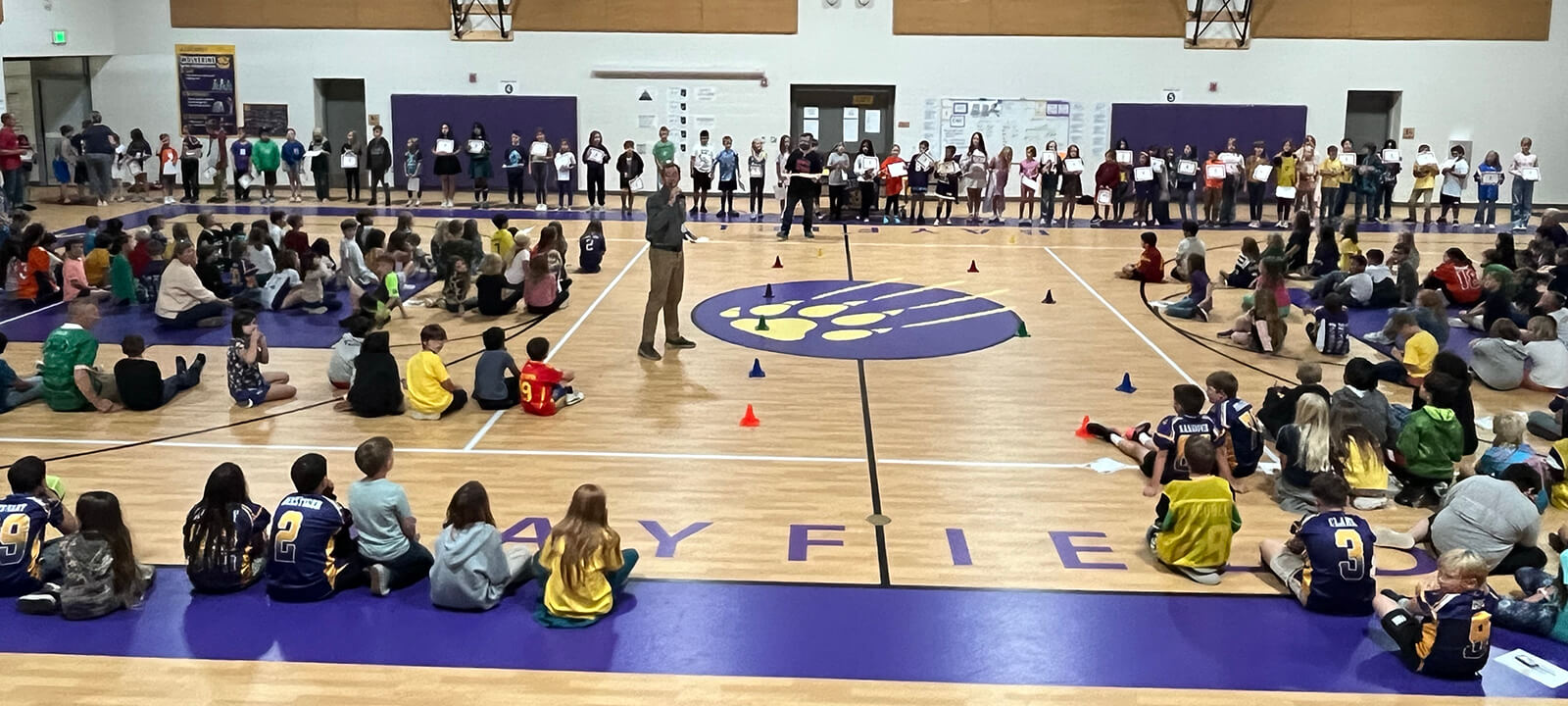 Wolverine Assembly Bayfield Intermediate School holds a