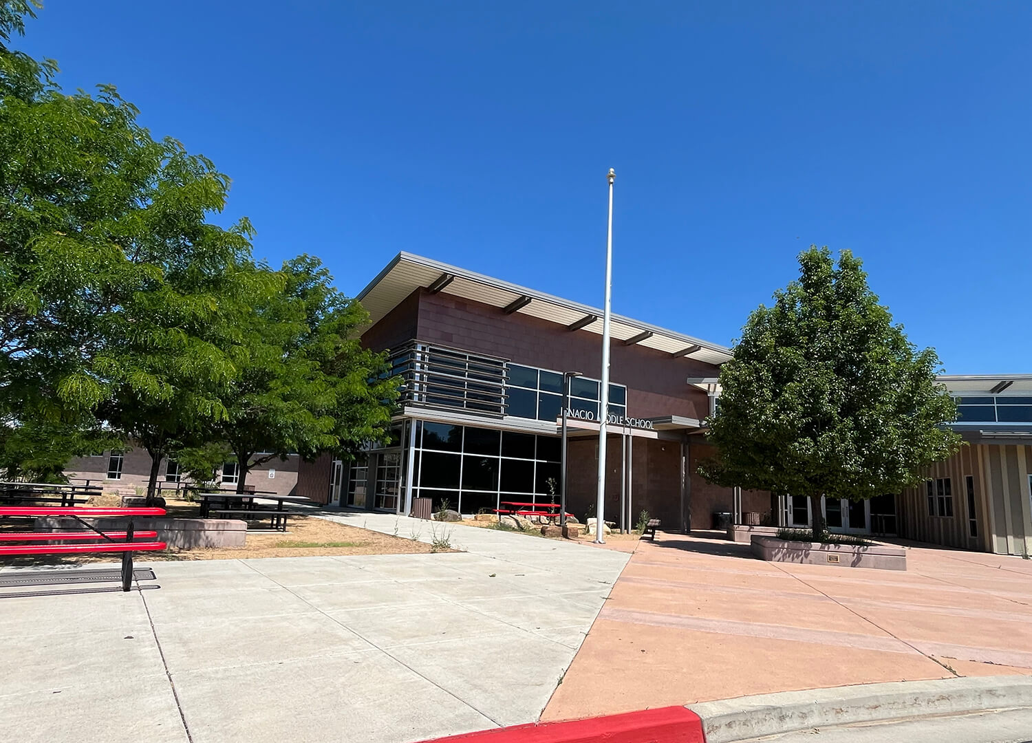The entry at Ignacio Middle School.