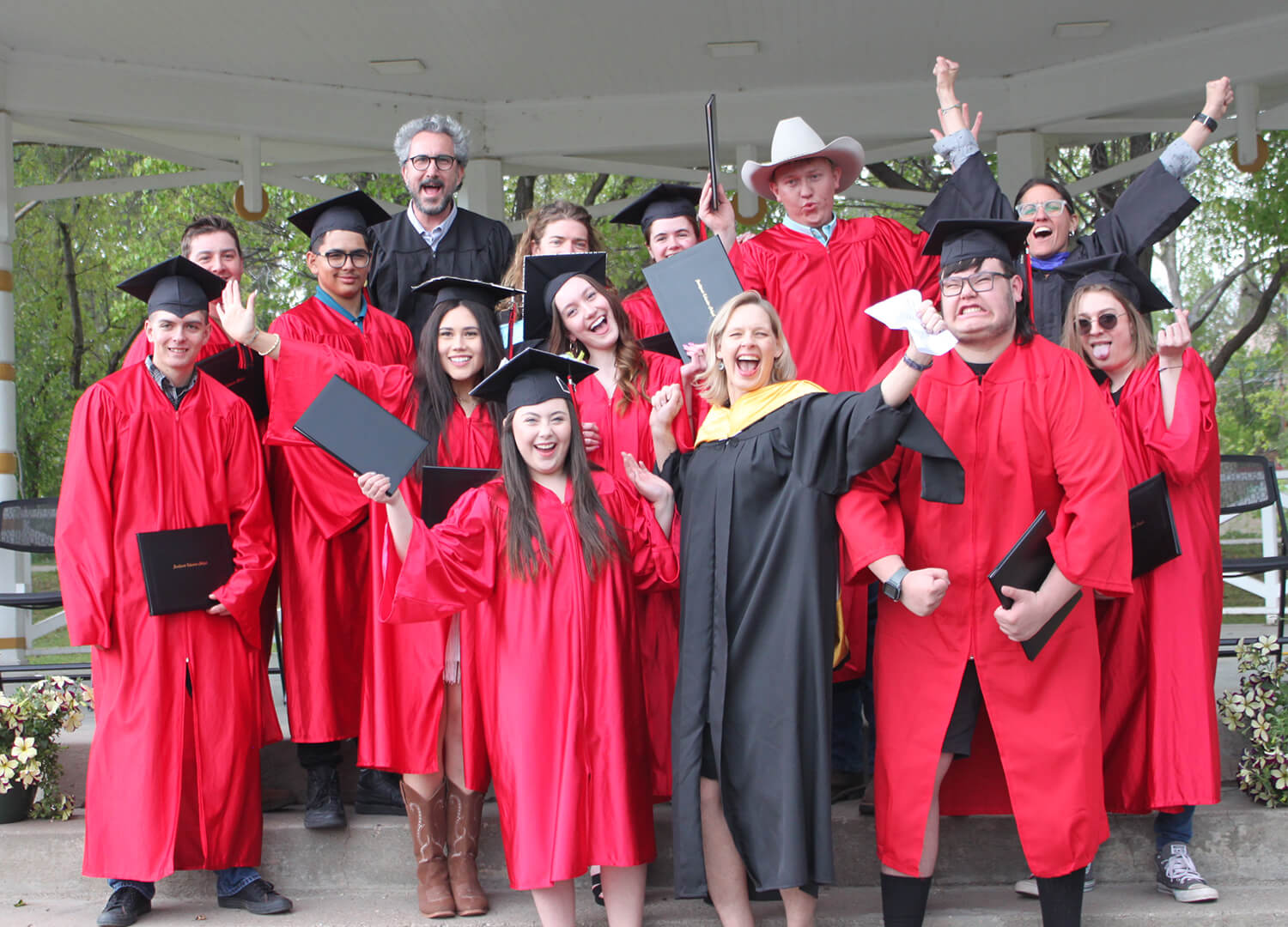 2024 eSchool graduates celebrate.